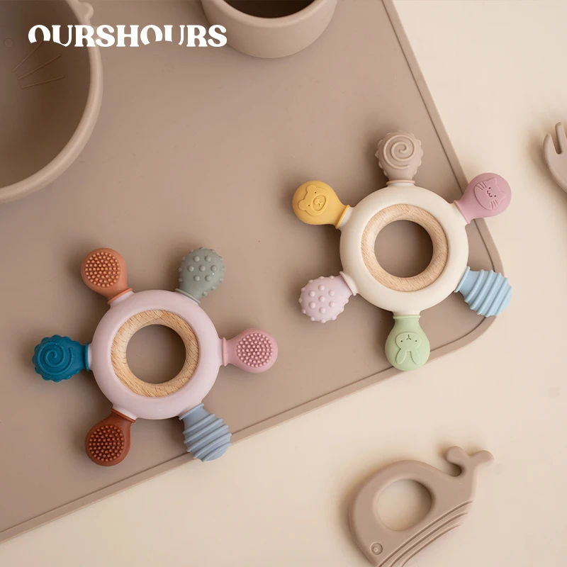 Baby Products Application - 1 шт. пищевой силиконовый прорезыватель для