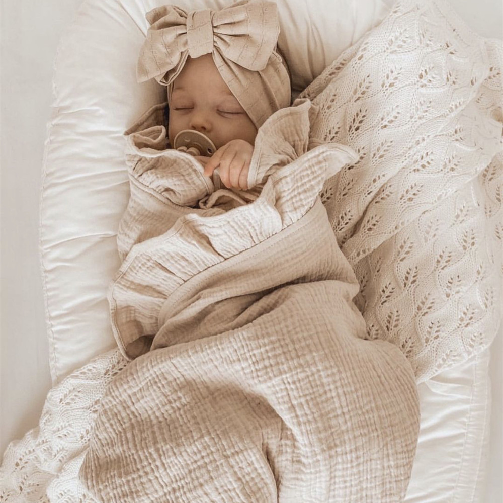 Baby Products Organic - INS муслиновые пеленальные одеяла с рюшами