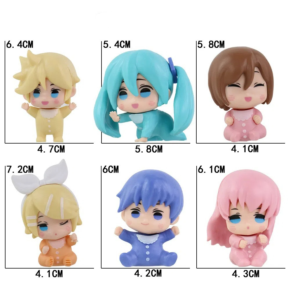 6 шт./компл., аниме Hatsune Mi – обзор и цена Baby Q Products